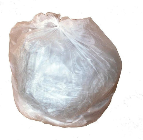 7-10 Gallon Garbage Bags, High Density: Clear, 6 Micron, 24X24, 100 Bags....