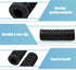 uxcell 1 Pair 15mm Rubber Nonslip Footrest Pedal Foot Peg Cover Shell Black for Motorcycle...