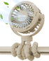 Mini Portable Baby Stroller Fan,3 Speed Personal Handheld Fan,Battery Operated Rechargeable 360° Flexible Tripod Cooling Fan, Suitable for Car Sea...