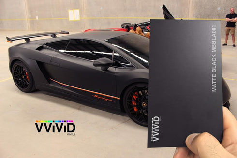 VViViD Black Matte Automotive Vinyl Wrap Film w/ 3M Toolkit (1ft x 5ft)...
