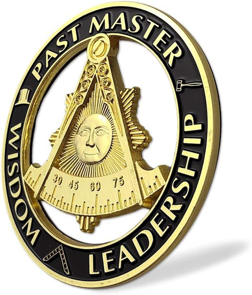 Past Master Masonic Car Emblem Auto Decal Freemason with Square Sticker...