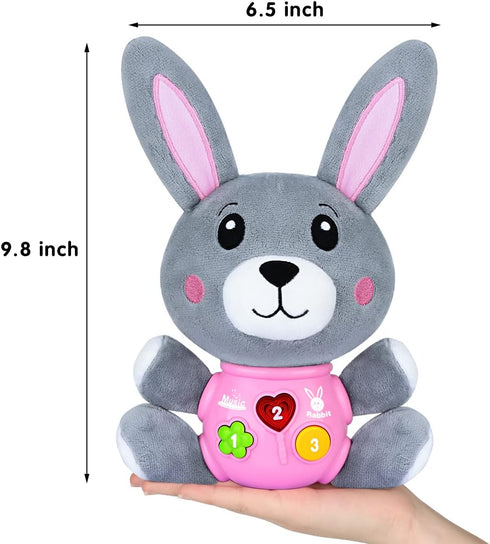 Baby Toys 6 to 12 Months - Musical Infant Baby Toys 0-6 Months Newborn Plush Rabbit Toys - Light Up Baby Toys for 1 Year Old Boys & Girls Babies T...
