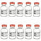 10pcs 20ml Sterile Empty Vial with Plastic Aluminum Flip Off Caps?Penicillin Bottle 20mm Crimp Top Sterile Transparent Borosilicate Lab Sample Via...