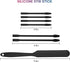 Gartful Black Silicone Stir Sticks Kit for Epoxy, 1pcs Silicone Spatula for Resin, 2pcs Large Silicone Stir Sticks, 4pcs Small Silicone Sticks, DI...