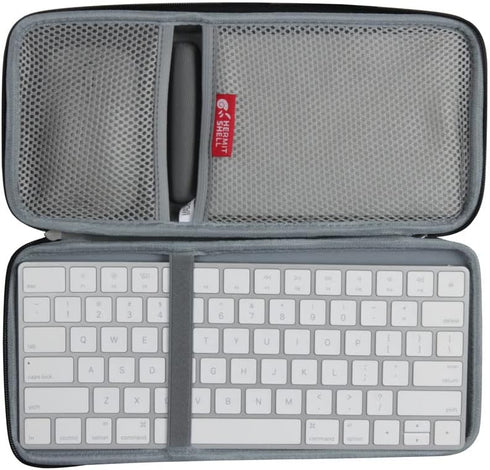 Hermitshell Hard Travel Case for Apple Magic Keyboard MLA22LL/A + Trackpad 2 MJ2R2LL/A + Mouse Bluetooth (Nylon, Black)...
