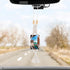 4 Pcs Car Picture Frames Macrame Hanging Photo Display Bohemian Car Hanging Accessories Car Rearview Mirror Pendant Car Decoration Hanging Ornamen...