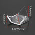Hipiwe 5 Packs Acrylic Triangle Display Holder - Display Easel Stands for Geodes Rock Mineral Agate Fossil Coral, Clear Plastic Display Stands for...
