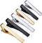 Classic Style Men's Tie Clips, Viaky Neck Ties Necktie Bar Pinch Clip with Gold Silver Black 3 Tone, Best Gifts for Your Father, Lover and Friends...
