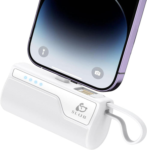 iPhone Portable Charger 5000mAh, Mini Power Bank Battery Pack Phone Backup Charger, Small Portable Charger Compatible with iPhone 14/13/ 12/11/ XS...