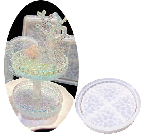 DIY Resin Tray Mold, Rectangular Mold, Jewelry Dish Box and Candle Holder Epoxy Resin Mold for Resin Craft Making, Perfect for Fruit Snack Tray an...