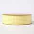 NOYI TRAXD Gingham Ribbon 25 Yard Each Roll 100% Polyester Woven Edge (1-Inch, Yellow)...