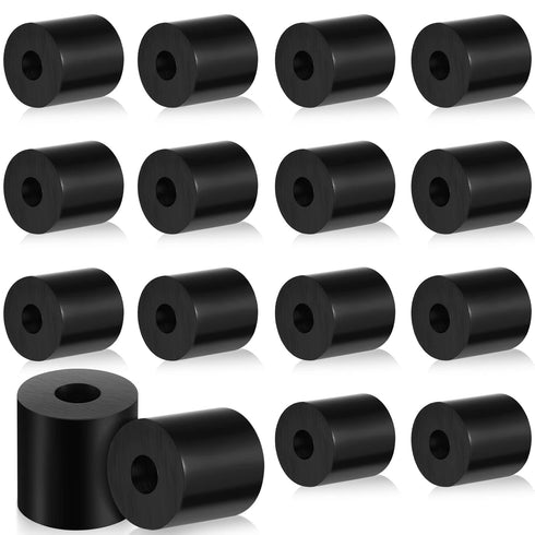Fabbay Multi Purpose Rubber Spacer Black Rubber Bushings 3/4 Inch OD x 1/4 Inch ID x 3/4 Inch Grommets Rubber Washers for Vibration, Bolts, Home, ...