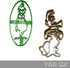 GRINCH AND HIS DOG MAX DR SEUSS CHRISTMAS CARTOON MOVIE BOOK CHARACTERS SET OF 2 SPECIAL OCCASION COOKIE CUTTERS 3D PRINTED MADE IN USA PR1118...