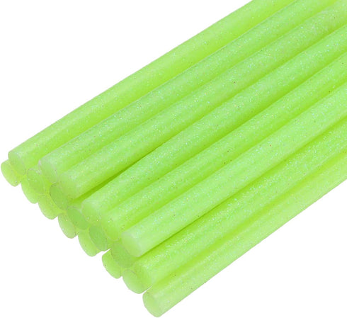 uxcell 20pcs Hot Glue Sticks for Glue Gun 7mm/0.28-inch x 4-inch Mini Hot Melt Adhesive Glue Stick Glitter Green...
