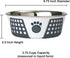 PetRageous 15001 Fiji Stainless Steel Non-Slip Dishwasher Safe Dog Bowl 3.75-Cup Capacity 6.75-inch Diameter 2.5-inch Tall for Medium and Large Do...