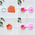 Keoker Flower Petal Clay Cutters - Polymer Clay Cutters for Earrings Making, 4 Shapes with Polymer Clay Petal Press Mold, Clay Cutters for Polymer...