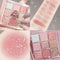 Kayswang 9 colors glitter eyeshadow palette makeup palette matte high pigment color cream texture natural eye shadow powder eye shadow palette in ...