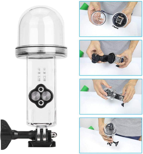 Mugast Camera Waterproof Case, Double Connector Drop Resistant Diving Cover 60M Waterproof Shell Case for Osmo Pocket......