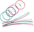 bayite Key Rings Stainless Steel Wire Keychains Lock Cable Heavy Duty Luggage Tags Loops Keepers 2mm Twist Barrel Pack of 12 (Cable length: 6 inch...