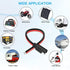 ELECTOP SAE Connector Extension Cable, SAE Quick Connector Disconnect Plug SAE Power Automotive Extension Cable Solar Panel Cable Wire(2 Pack)...