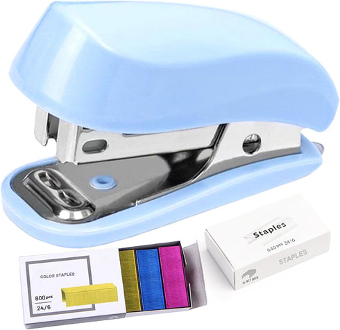 Stapler, Staples, Staple Remover, Staplers for Desk, Stapler with Staples, Mini Stapler, Staples Standard, Small Stapler, Kids Stapler, Cute Stapl...