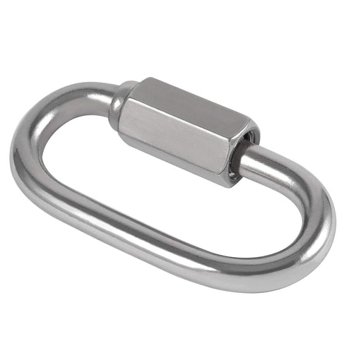 30 Pack M4 1/8 Inch Quick Link,500 Lbs Stainless Steel Threaded Chain Connector Heavy Duty D Shape Locking Repair Link for DIY Accessories...