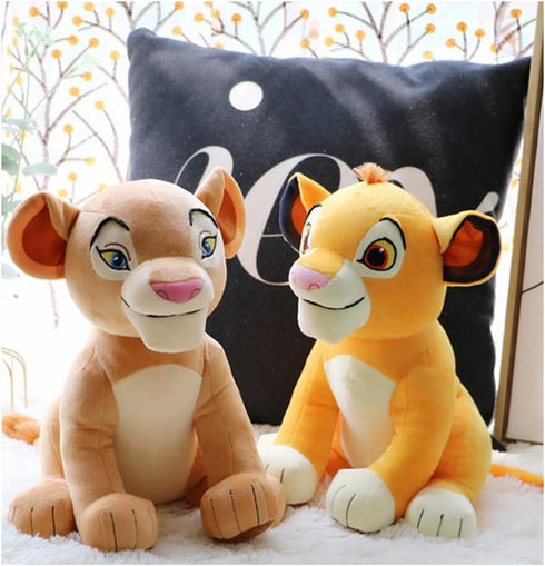 SecretCastle Lion Plush Baby Lion Toys Lifelike Lion Animal Stuffed for Kids,Family Chirstmas Gifts 28 cm Height with Embroidered Details (Yellow ...
