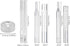 ArrErr 7 Pack Rivet Setter Tool with Base Snap Fasteners Kit Install Leather Die Punch Hole Kit 633 831 Press Studs Anvil Fixing Set for Leatherwo...