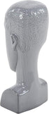 Deco 79 Ceramic People Face Sculpture, 5" x 5" x 13", Gray...