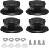 uxcell 4pcs Pot Pan Lids Replacement Knob, Plastic Pan Cover Holding Handles Fits Skillets and Kitchen Cookware Covers, Black...