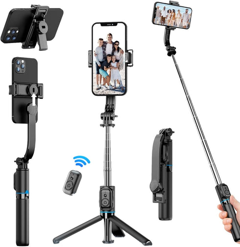 Selfie Stick with Tripod Stand and Remote - 42" Extendable Selfie Stick for iPhone 15 14 13 12 Pro Max Android Galaxy S23 S22 Portable Selfie Phon...