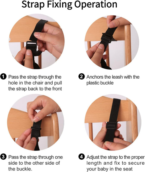 Baby Chair Safety Harness, Durable Baby Stroller Safety Belt, Adjustable 5 Point Harness for Baby Stroller Pushchair Children High Chair Buggy Saf...