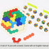 2 Pack Wooden Russian Blocks Puzzle + Hexagon Puzzles for Kids & Adults, Wooden Block Puzzle Intelligence Brain Teasers Toy Logic Game STEM Educat...