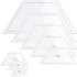 Kigley 8 Pcs Half Hexagon Quilting Rulers Acrylic Quilting Templates for Quilting 1-7 Inch Quilt Template Ruler with 1/4 Inch Seam Allowance Quilt...
