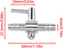 One-Way Air Flow Tubes Stainless Steel Pump Lever Control Valves for Aquarium Fish Tank (Silver) -4PCS...