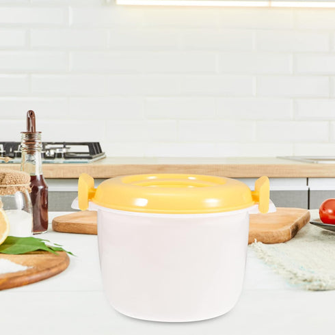 Microwave Food Container Microwave Rice Cooker Food Container: 1L Pasta Cooker Maker Oven Rice Cooker Steamer Microwave Cookware for Rice Chicken ...