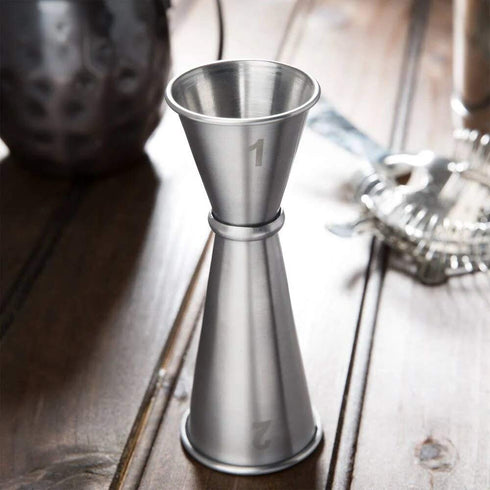 American Metalcraft JG5 Japanese-Style Jigger, Stainless Steel, 1oz. x 2oz. Capacity, 1-3/4" Diameter x 4-3/4" Height...