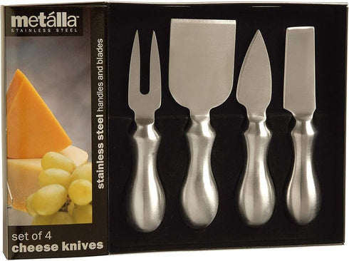 Prodyne K-4-S Stainless Steel Cheese Knives, Set of 4...