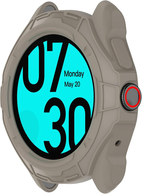Compatible with Ticwatch Pro 5 Smartwatch Case Protective, Silicone Shell Case Cover Replacement Shock-Proof for Ticwatch Pro 5 Accessories (Sands...