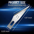 60 Pack Exacto Knife Blades 11, Craft Knife Blades Replacement, Exacto Blade 11, Hobby Knife Blade Refills for Art, Craft, Scrapbooking, Cutting, ...