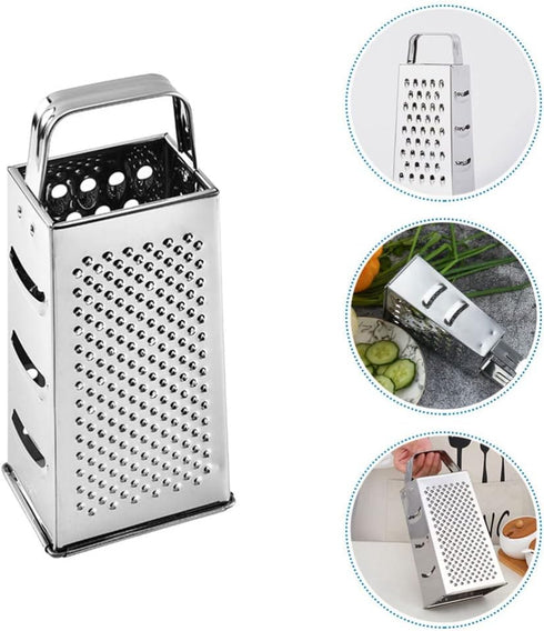 SHERCHPRY Cheese Slicer Cheese Slicer Box Grater Cheese Graters Stainless Steel Vegetable Shredder Mandoline Slicer Nuts Kitchen Slicer Shredder Z...