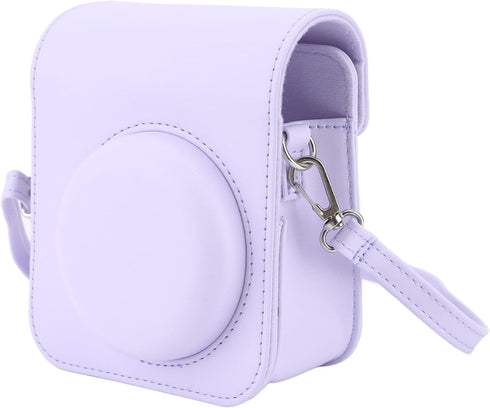 InstantCamera Case, PU Mini Camera Protective for Fujifilm InstaxMini 12 Camera, Portable Travel Camera Carrying with Adjustable Shoulder Strap, K...