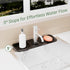 Kitchen Sink Splash Guard, Black 5° Sloped, Silicone Draining Mat for Kitchen Sink, Faucet Mat For Kitchen Sink, Silicone Sink Splash Guard From L...