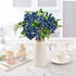 HUIANER Artificial Berries, 4pcs Artificial Blueberry with Stems Christmas Lifelike Fruits Fake Blueberries Simulation Flowers for Valentine's Day...