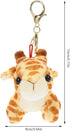 Toyvian Giraffe Keychains Plush Animals Keyring Stuffed Pet Animals Keychain Charm Handbag Pendant for Bag Purse Wallet...