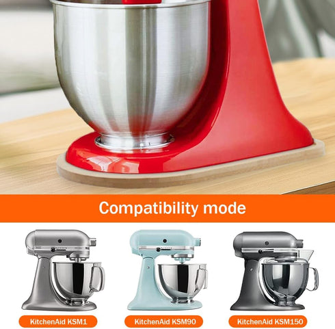 Bamboo Mixer Slider Mat, Kitchenaids Mat Slider Compatible with Kitchen Aids KitchenAids 4.5-5 Quart Mixer, Bamboo Kitchen Appliance Sliding Mat, ...