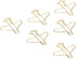 Clips Paper Clamps,100pcs Portable Anti Rust Electroplating Gold Cute Airplane Shaped Paper Clips for Office School and Home Supplies Paperclips T...