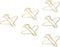 Airplane Shaped Paper Clips, Pack of 100 Portable Anti Rust Electroplating Gold Cute Metal Plane Shaped Bookmark Clips Creative Plane Paper Clips ...