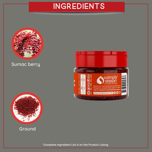 USimplySeason Sumac Spice (Original Powder, 2.6 Ounce)...