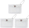 3 Pcs Transparent Card Holder Keychain Wallet Small Coin Purse Mini Change Pouch Waterproof Card Case for Women Girls (Glitter Clear)...